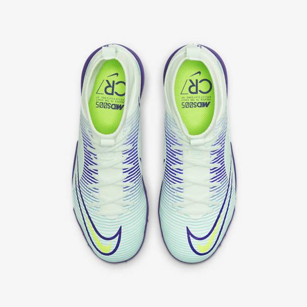 Botas de fútbol Nike Jr. Mercurial Dream Speed Superfly 8 Academy TF Turf Niños Verde Moradas Verde | NK769KXQ