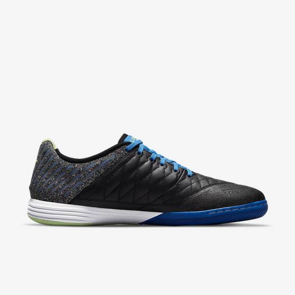 Botas de fútbol Nike Lunar Gato II IC Indoor Court Hombre Negras Azules Claro Verde Claro | NK630WFI