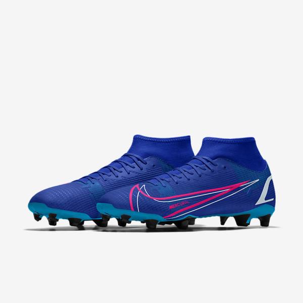 Botas de fútbol Nike Mercurial Superfly 8 Academy By You Custom Mujer Multicolor | NK037RYG