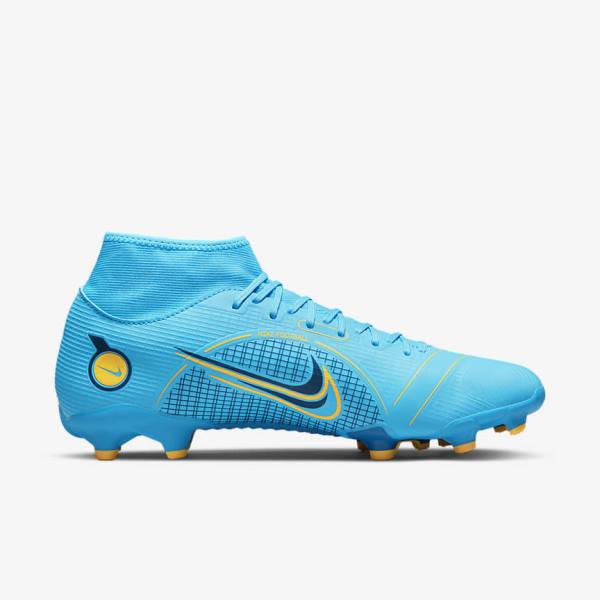 Botas de fútbol Nike Mercurial Superfly 8 Academy MG Multi-Grounds Hombre Azules Naranjas | NK053GLB