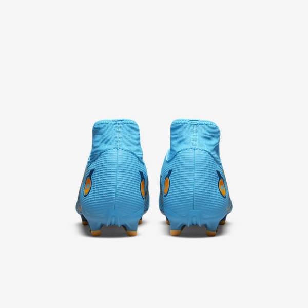 Botas de fútbol Nike Mercurial Superfly 8 Academy MG Multi-Grounds Hombre Azules Naranjas | NK053GLB