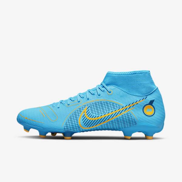 Botas de fútbol Nike Mercurial Superfly 8 Academy MG Multi-Grounds Hombre Azules Naranjas | NK053GLB