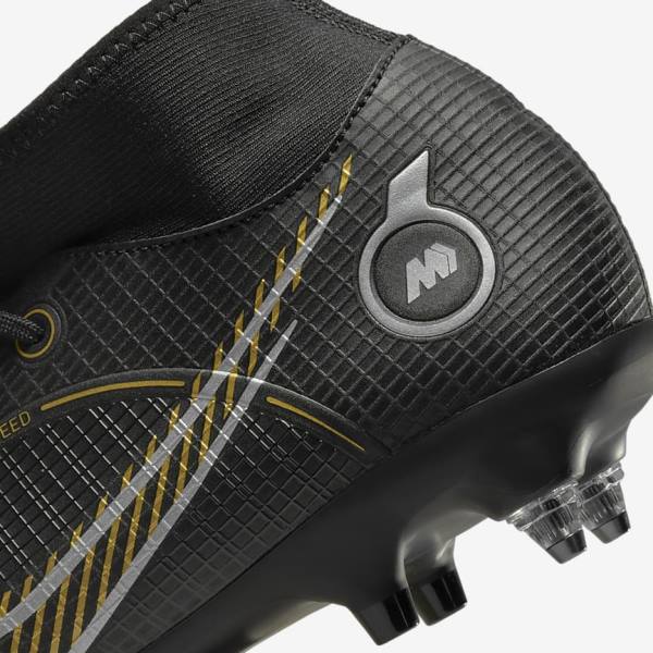 Botas de fútbol Nike Mercurial Superfly 8 Academy SG-PRO Anti-Clog Traction Soft-Grounds Mujer Negras Metal Plateadas Gris Metal Doradas | NK124TOS