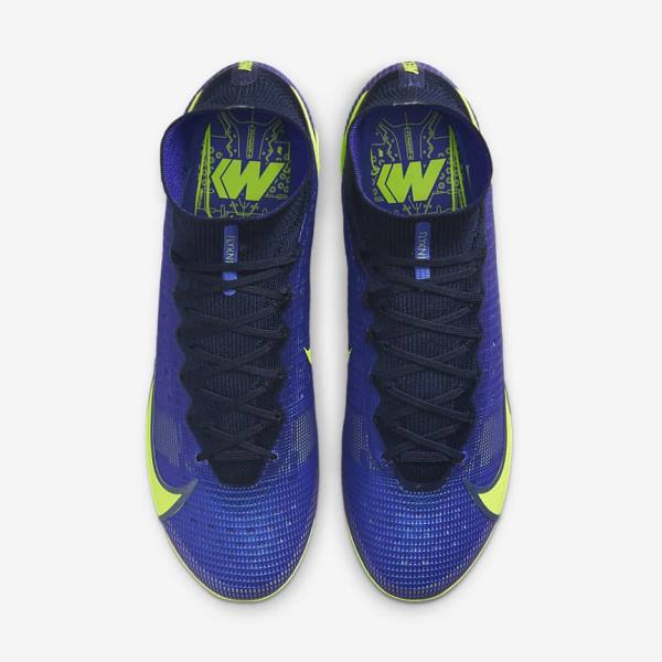 Botas de fútbol Nike Mercurial Superfly 8 Elite FG Firm-Grounds Hombre Azules | NK268UPR