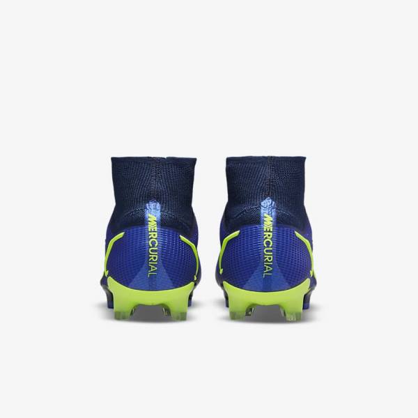 Botas de fútbol Nike Mercurial Superfly 8 Elite FG Firm-Grounds Hombre Azules | NK268UPR