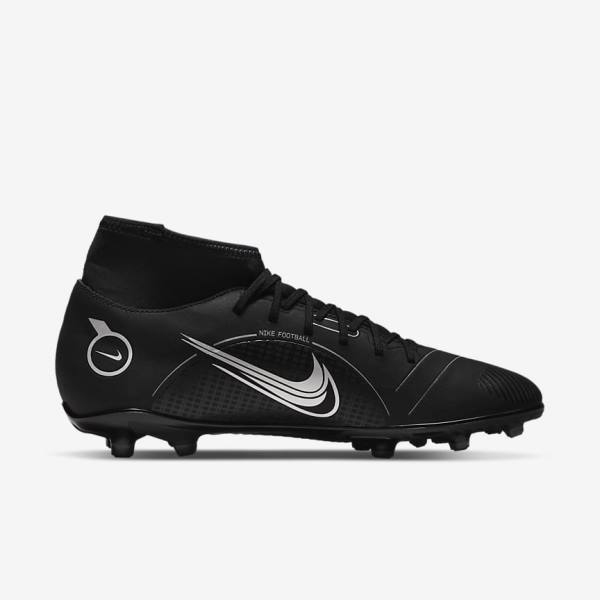 Botas de fútbol Nike Mercurial Superfly 8 Club MG Multi-Grounds Mujer Negras Gris Metal Plateadas | NK467OHY