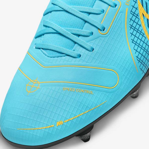 Botas de fútbol Nike Mercurial Superfly 8 Academy SG-PRO Anti-Clog Traction Soft-Grounds Hombre Azules Naranjas | NK497HXC