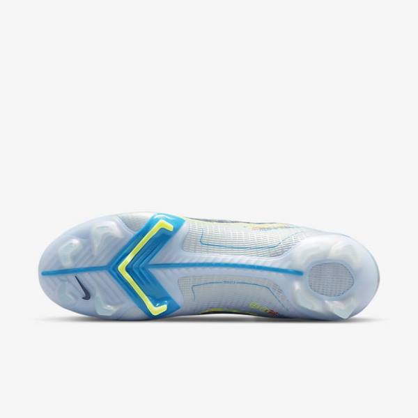 Botas de fútbol Nike Mercurial Superfly 8 Elite FG Firm-Grounds Mujer Gris Azules Claro Azules | NK824BOW