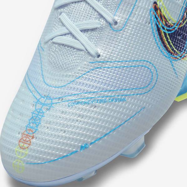 Botas de fútbol Nike Mercurial Superfly 8 Elite FG Firm-Grounds Mujer Gris Azules Claro Azules | NK824BOW