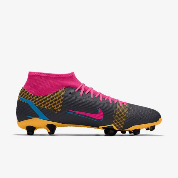 Botas de fútbol Nike Mercurial Superfly 8 Academy By You Custom Mujer Multicolor | NK864LKX