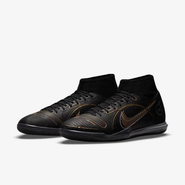 Botas de fútbol Nike Mercurial Superfly 8 Academy IC Indoor-Court Mujer Negras Metal Plateadas Gris Metal Doradas | NK871FRZ