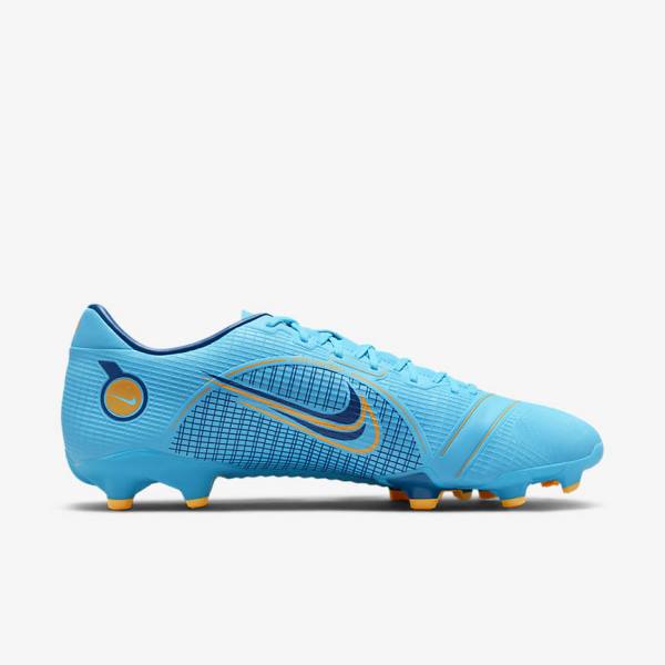 Botas de fútbol Nike Mercurial Vapor 14 Academy MG Multi-Ground Mujer Azules Naranjas | NK081BUD