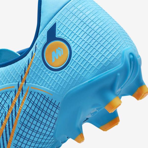 Botas de fútbol Nike Mercurial Vapor 14 Academy MG Multi-Ground Mujer Azules Naranjas | NK081BUD