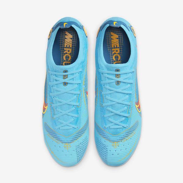 Botas de fútbol Nike Mercurial Vapor 14 Elite FG Firm-Grounds Hombre Azules Naranjas | NK150VXF