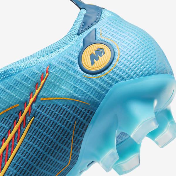 Botas de fútbol Nike Mercurial Vapor 14 Elite FG Firm-Grounds Hombre Azules Naranjas | NK150VXF