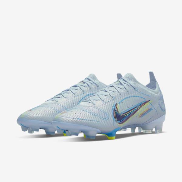 Botas de fútbol Nike Mercurial Vapor 14 Elite FG Firm-Grounds Hombre Gris Azules Claro Azules | NK162LOT