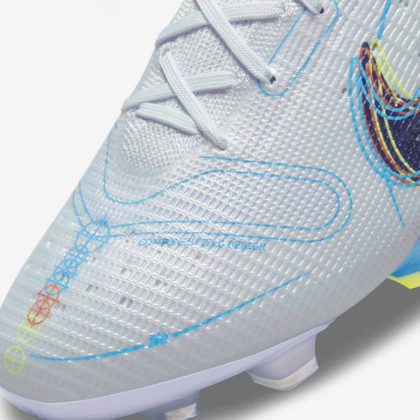 Botas de fútbol Nike Mercurial Vapor 14 Elite FG Firm-Grounds Mujer Gris Azules Claro Azules | NK238IFZ