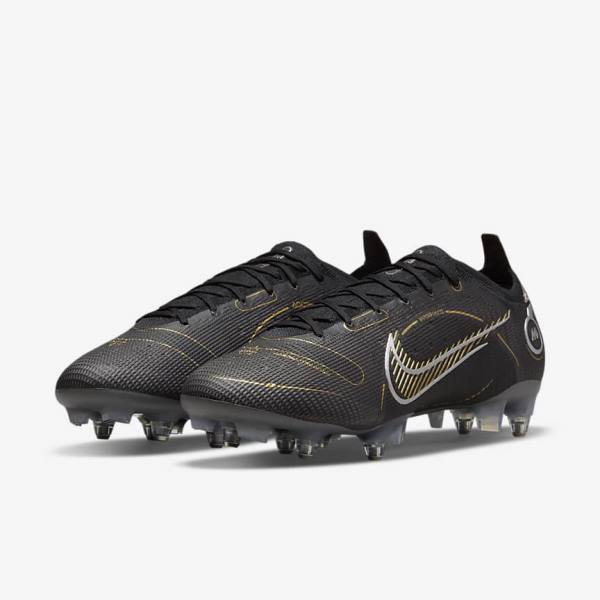 Botas de fútbol Nike Mercurial Vapor 14 Elite SG-PRO Anti-Clog Traction Soft-Grounds Mujer Negras Metal Plateadas Gris Metal Doradas | NK360JLK