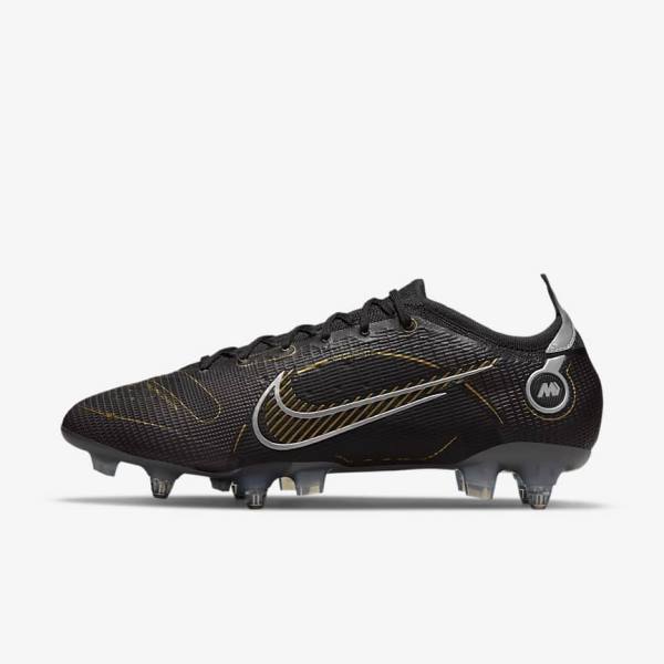 Botas de fútbol Nike Mercurial Vapor 14 Elite SG-PRO Anti-Clog Traction Soft-Grounds Mujer Negras Metal Plateadas Gris Metal Doradas | NK360JLK