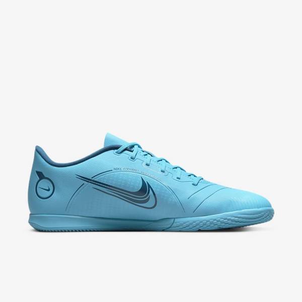 Botas de fútbol Nike Mercurial Vapor 14 Club IC Indoor Court Mujer Azules Naranjas | NK659DBJ