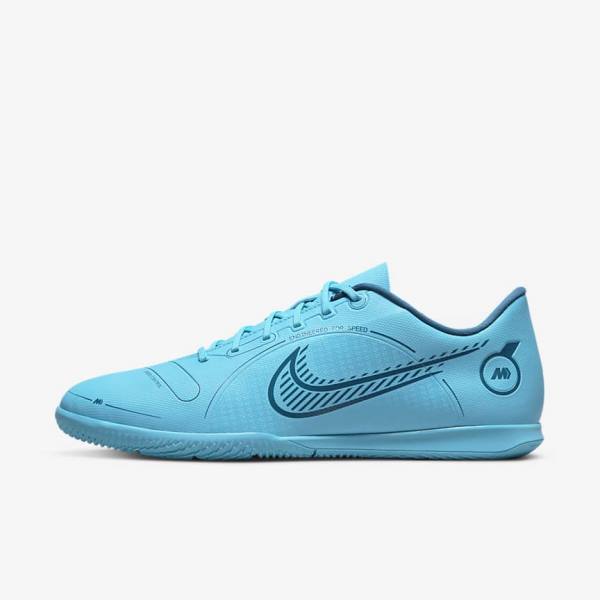 Botas de fútbol Nike Mercurial Vapor 14 Club IC Indoor Court Mujer Azules Naranjas | NK659DBJ