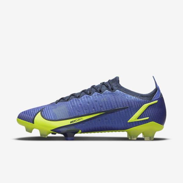 Botas de fútbol Nike Mercurial Vapor 14 Elite FG Firm-Ground Mujer Azules | NK829QZU