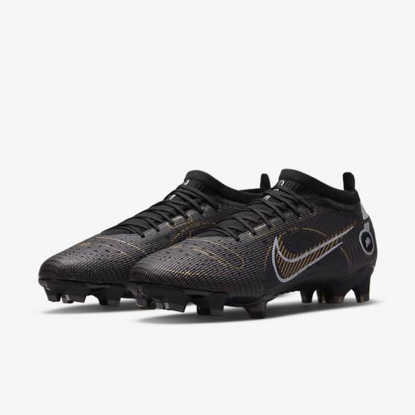 Botas de fútbol Nike Mercurial Vapor 14 Pro FG Firm-Ground Mujer Negras Metal Plateadas Gris Metal Doradas | NK857JYI