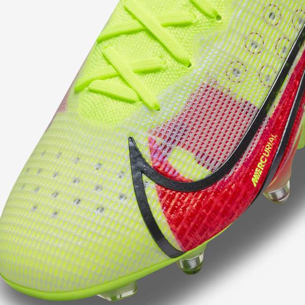 Botas de fútbol Nike Mercurial Vapor 14 Elite SG-Pro AC Soft-Ground Mujer Negras Rojas Claro | NK937WEZ