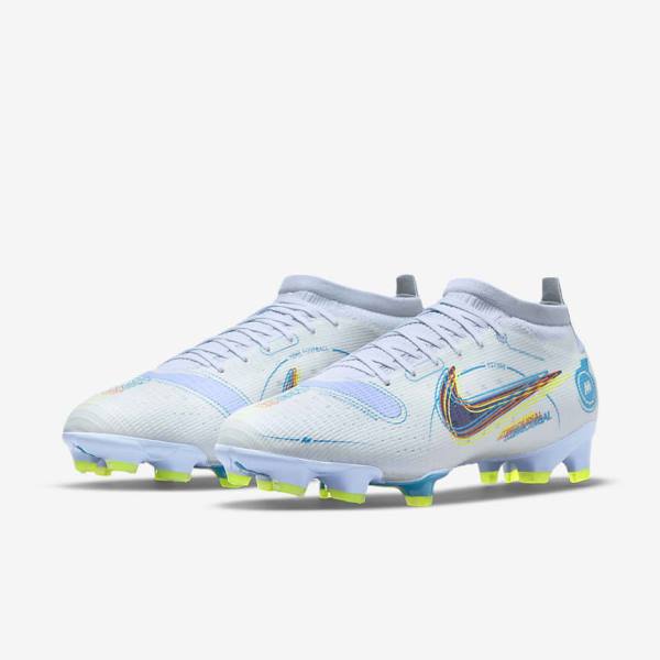 Botas de fútbol Nike Mercurial Vapor 14 Pro FG Firm-Ground Mujer Gris Azules Claro Azules | NK971FOT