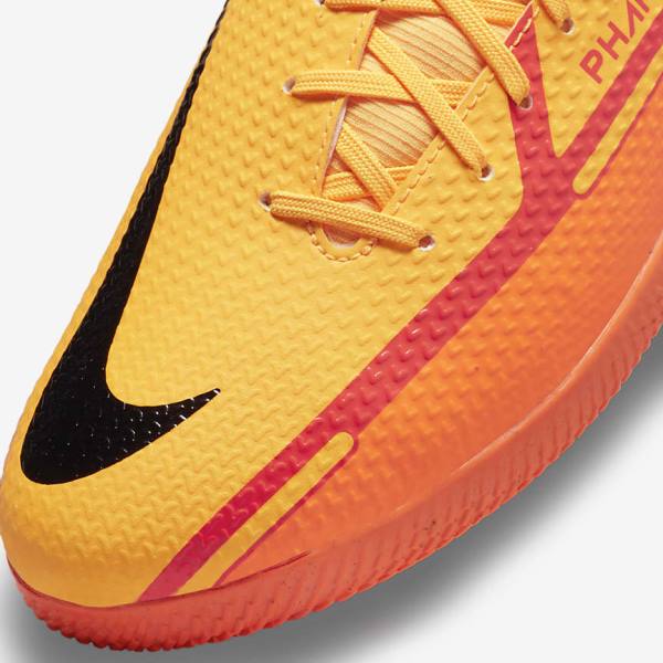 Botas de fútbol Nike Phantom GT2 Academy Dynamic Fit IC Indoor Court Mujer Naranjas Rojas Claro Negras | NK267HAN