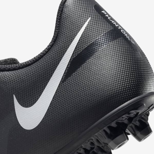 Botas de fútbol Nike Phantom GT2 Club MG Multi-Ground Hombre Negras Gris Oscuro Metal Plateadas | NK083JOC