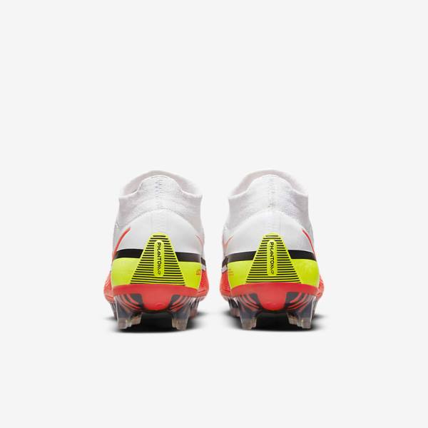 Botas de fútbol Nike Phantom GT2 Dynamic Fit Elite FG Firm-Ground Mujer Blancas Rojas Claro | NK314FWL