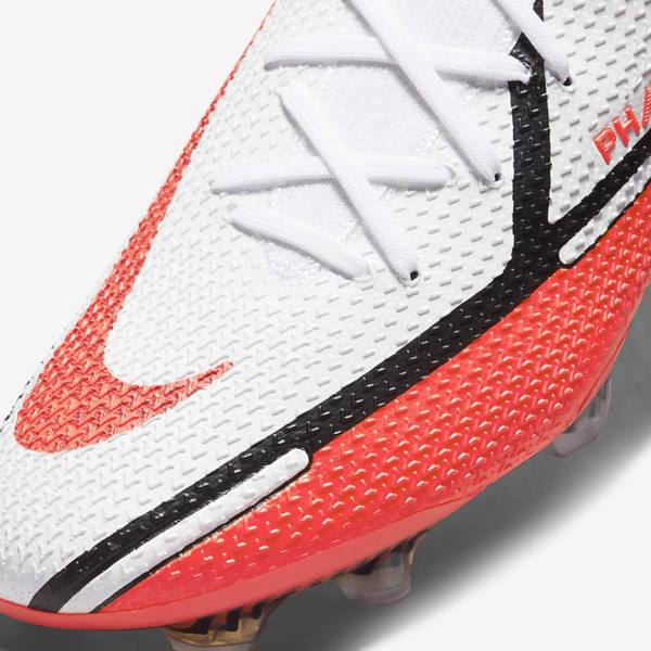 Botas de fútbol Nike Phantom GT2 Dynamic Fit Elite FG Firm-Ground Mujer Blancas Rojas Claro | NK314FWL