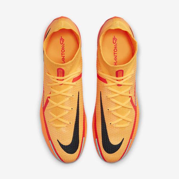 Botas de fútbol Nike Phantom GT2 Dynamic Fit Elite FG Firm-Ground Hombre Naranjas Rojas Claro Negras | NK841VPW