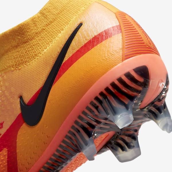 Botas de fútbol Nike Phantom GT2 Dynamic Fit Elite FG Firm-Ground Hombre Naranjas Rojas Claro Negras | NK841VPW