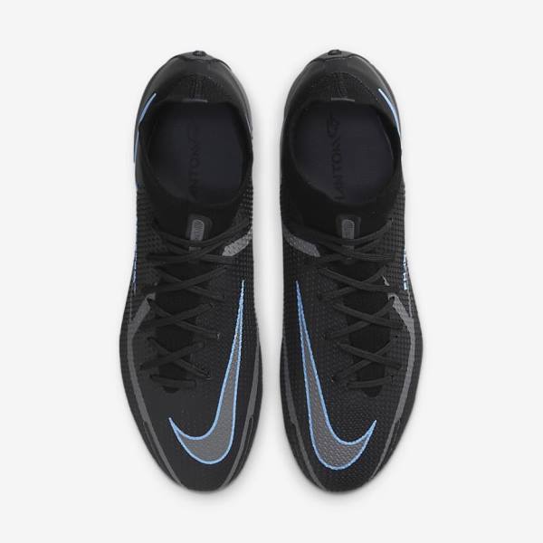 Botas de fútbol Nike Phantom GT2 Dynamic Fit Elite FG Firm-Ground Mujer Negras Gris | NK942XQN