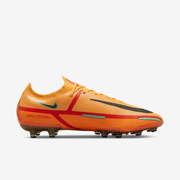 Botas de fútbol Nike Phantom GT2 Elite AG-Pro Artificial-Grass Mujer Naranjas Rojas Claro Negras | NK408QBA