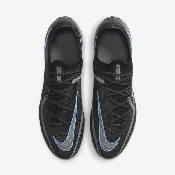 Botas de fútbol Nike Phantom GT2 Elite FG Firm-Ground Mujer Negras Gris | NK019RMC