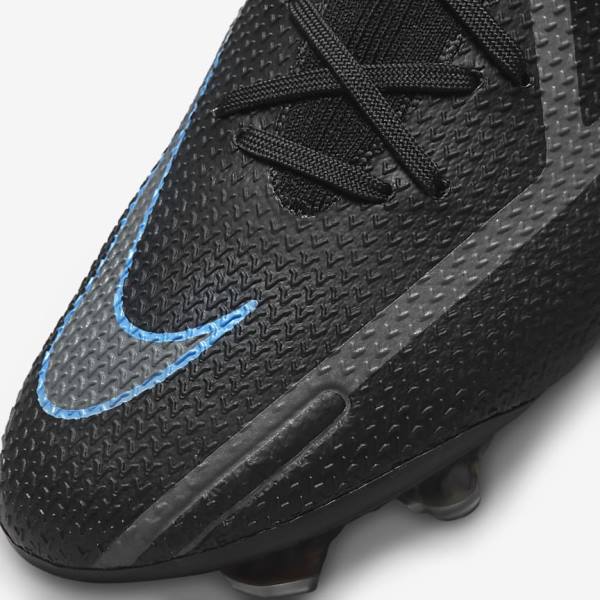 Botas de fútbol Nike Phantom GT2 Elite FG Firm-Ground Mujer Negras Gris | NK019RMC