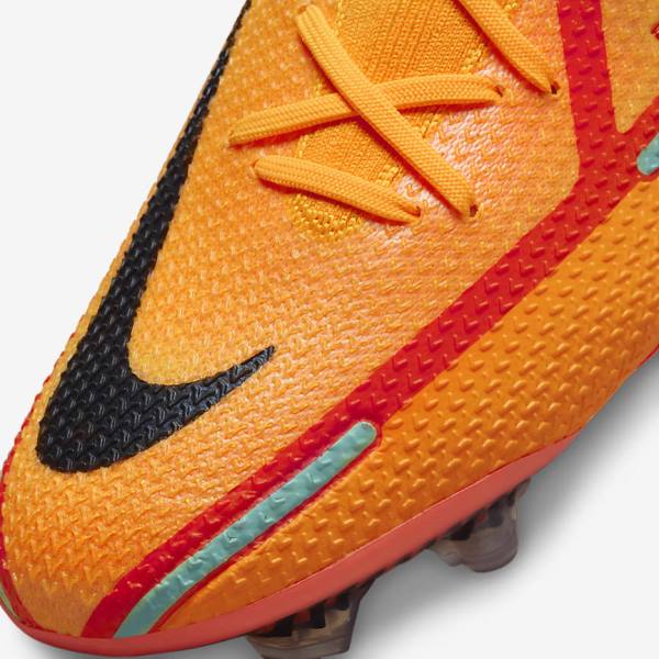 Botas de fútbol Nike Phantom GT2 Elite FG Firm-Ground Mujer Naranjas Rojas Claro Negras | NK146VJO