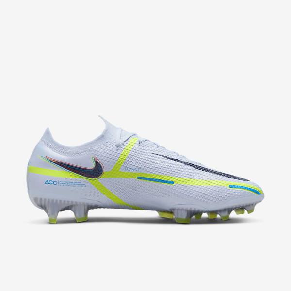 Botas de fútbol Nike Phantom GT2 Elite FG Firm-Ground Hombre Gris Azules Claro | NK287CTI