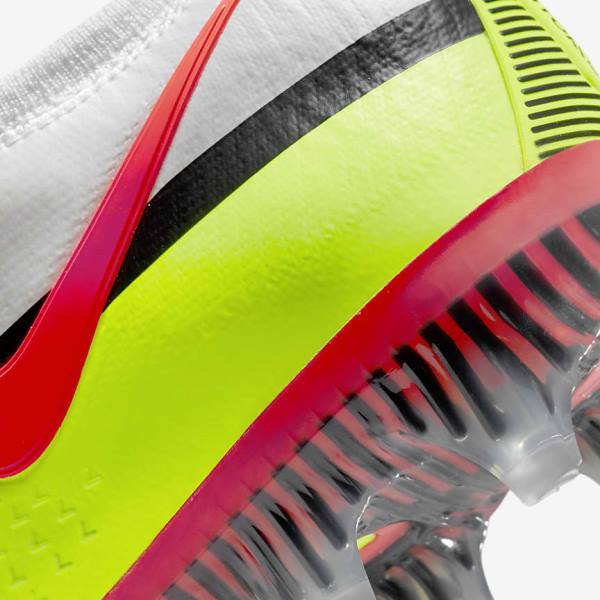 Botas de fútbol Nike Phantom GT2 Elite FG Firm-Ground Hombre Blancas Negras Rojas Claro | NK879PZG