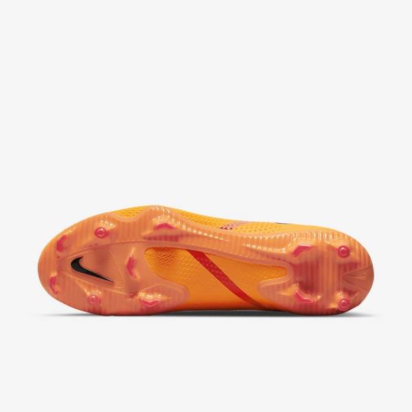 Botas de fútbol Nike Phantom GT2 Pro Dynamic Fit FG Firm-Ground Mujer Naranjas Rojas Claro Negras | NK467MOL