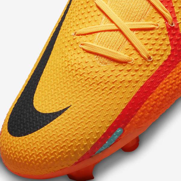 Botas de fútbol Nike Phantom GT2 Pro FG Firm-Ground Mujer Naranjas Rojas Claro Negras | NK178VDP