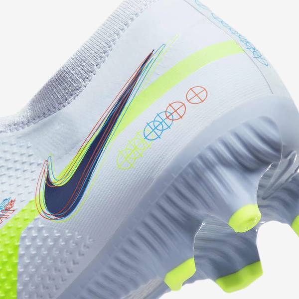 Botas de fútbol Nike Phantom GT2 Pro FG Firm-Ground Hombre Gris Azules Claro | NK451RBL