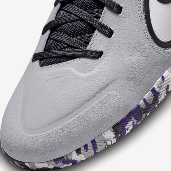 Botas de fútbol Nike React Tiempo Legend 9 Pro IC Indoor-Court Mujer Gris Claro Blancas | NK153HFE