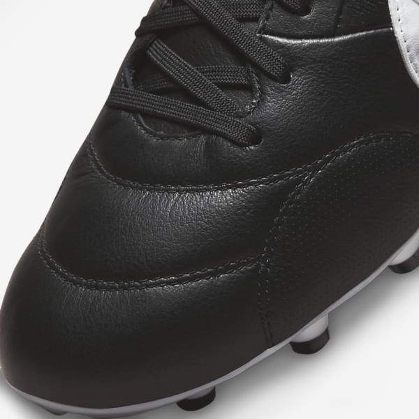 Botas de fútbol Nike The Premier 3 FG Firm-Grounds Hombre Negras Blancas | NK182GPU