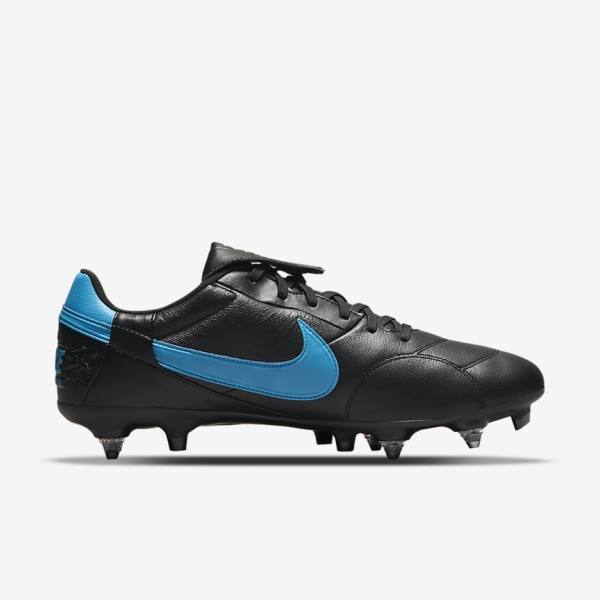 Botas de fútbol Nike The Premier 3 SG-PRO Anti-Clog Traction Soft-Ground Hombre Negras Azules | NK702PYI