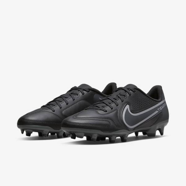 Botas de fútbol Nike Tiempo Legend 9 Club MG Multi-Ground Hombre Negras Gris Oscuro | NK107OZM