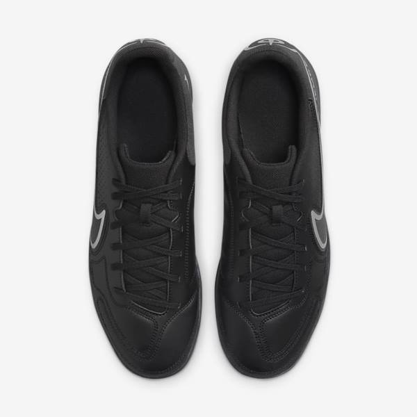 Botas de fútbol Nike Tiempo Legend 9 Club IC Indoor-Court Mujer Negras Gris Oscuro | NK504EVZ